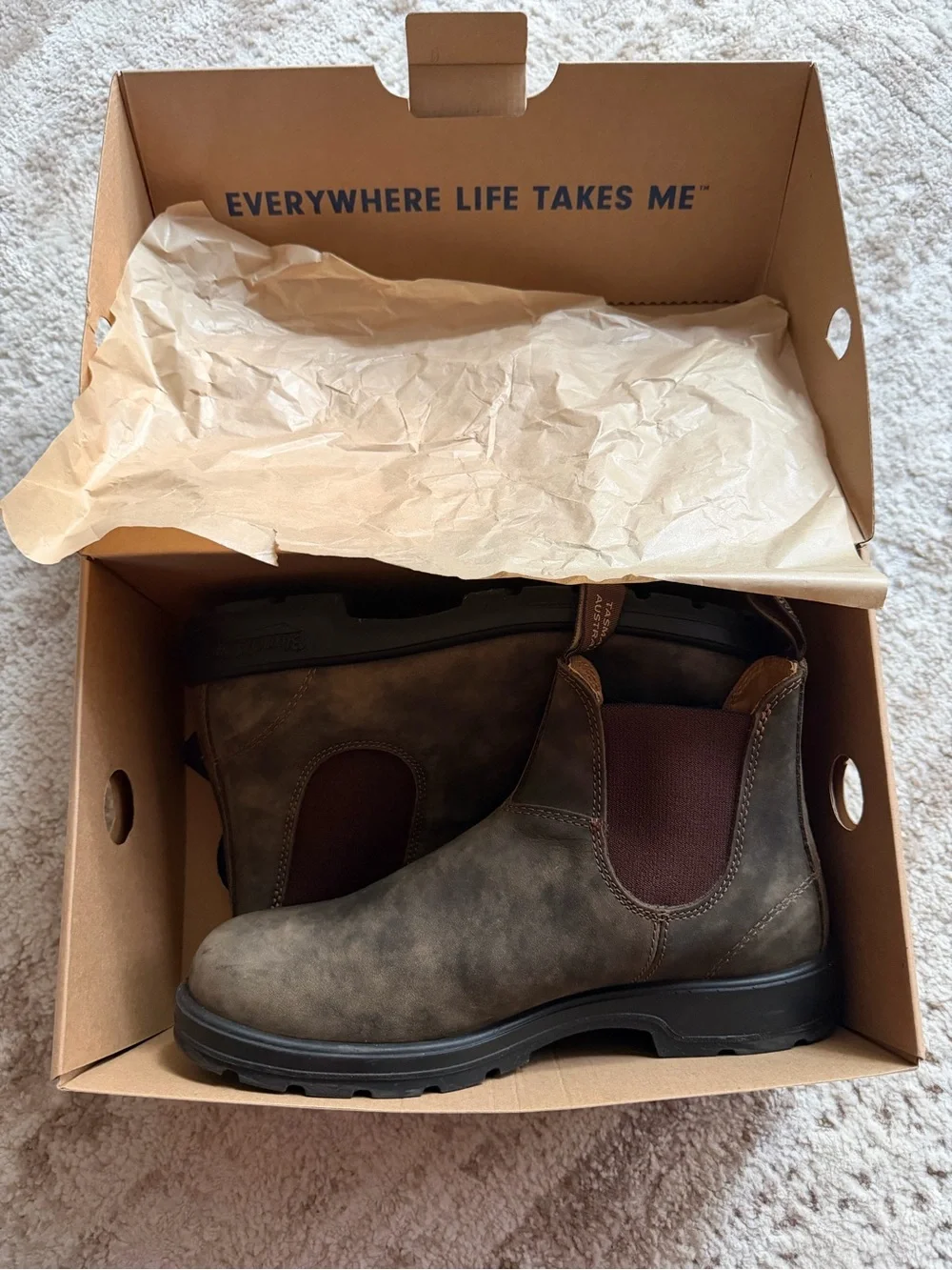 Blundstone Men's Dark Brown Chelsea Chukka Boots